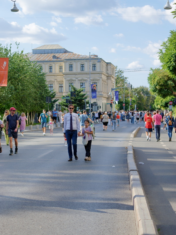 People walking